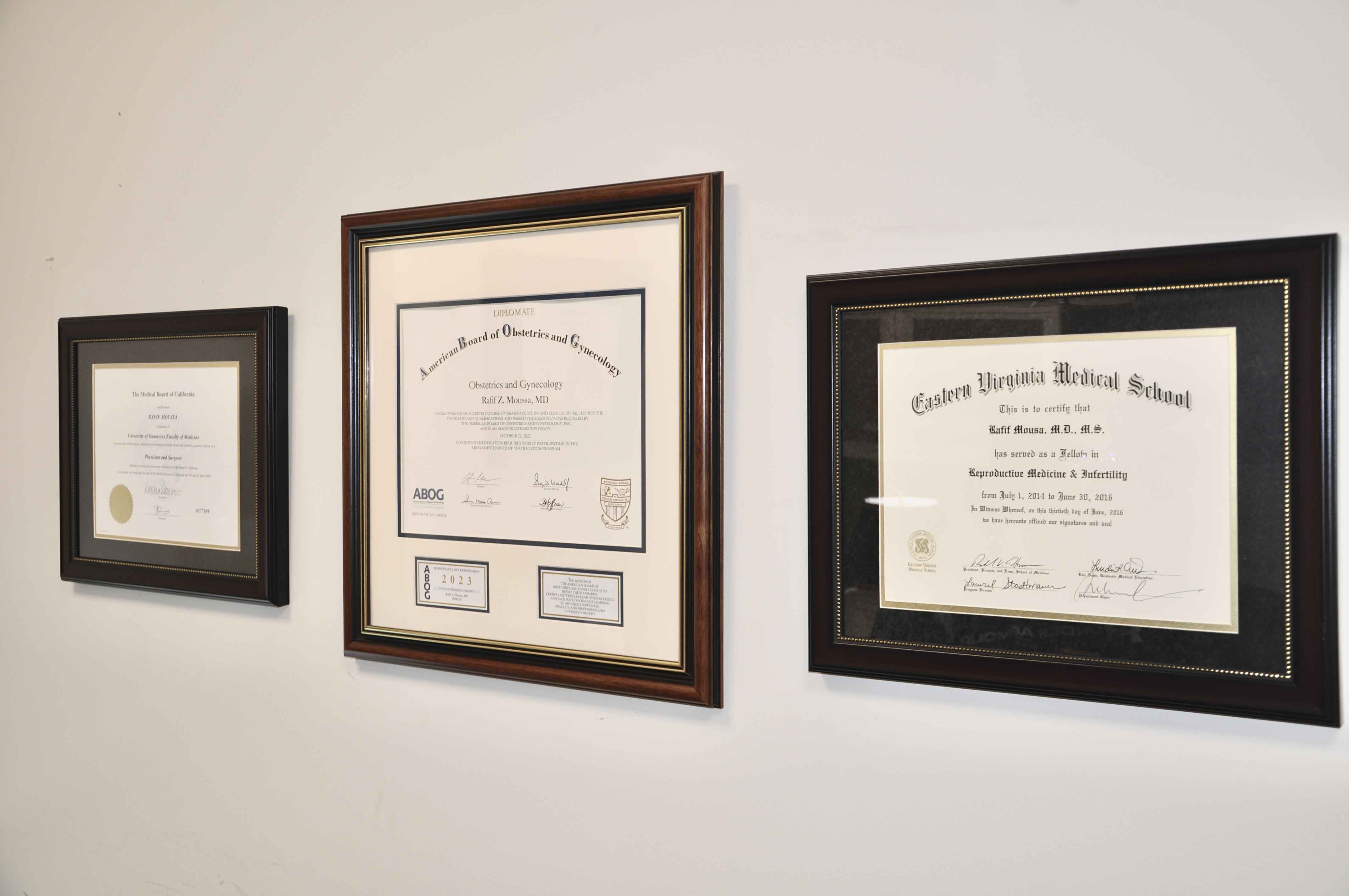 Certificates