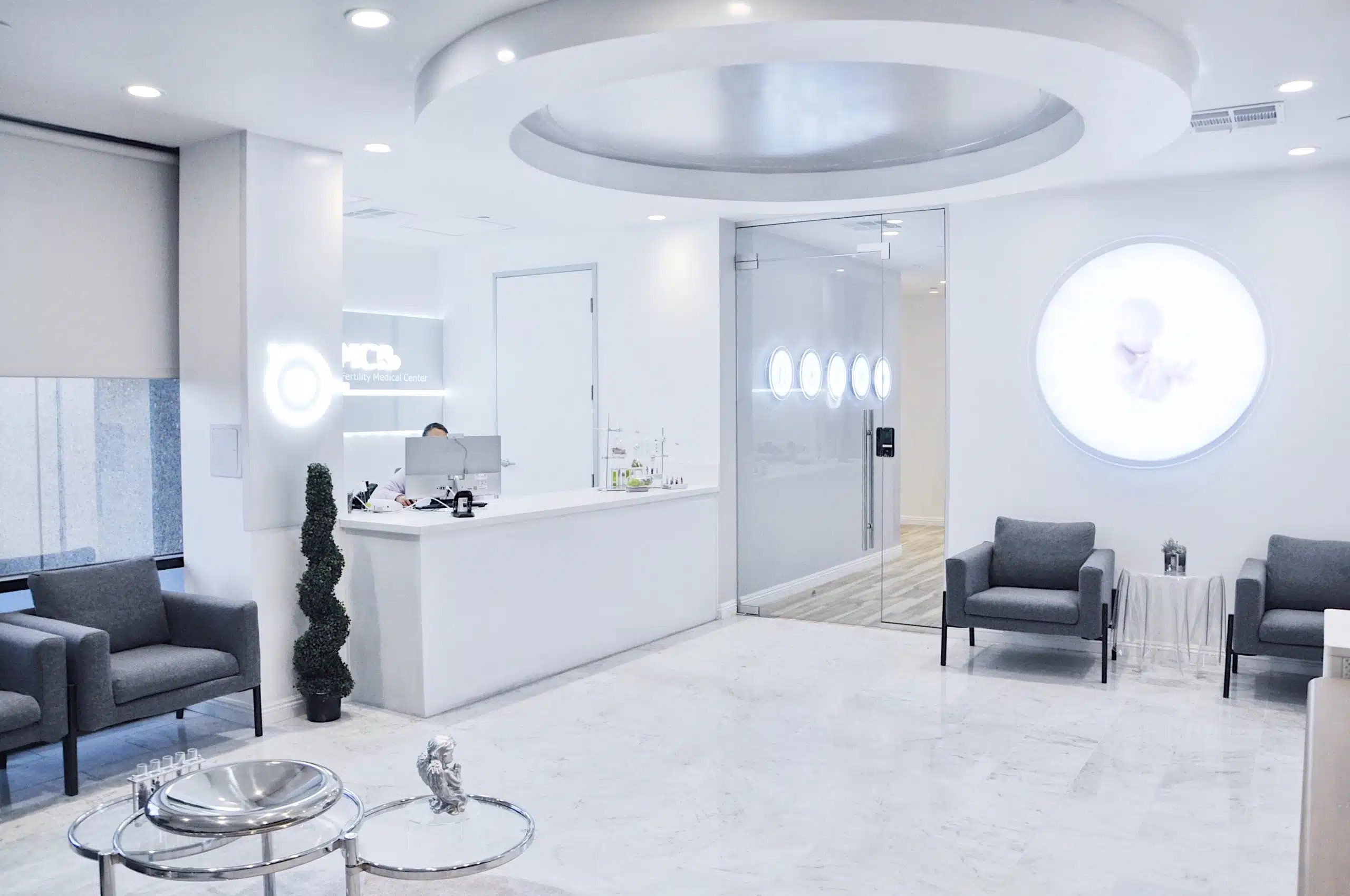 Reception and waiting area at AFMC in Diamond Bar
